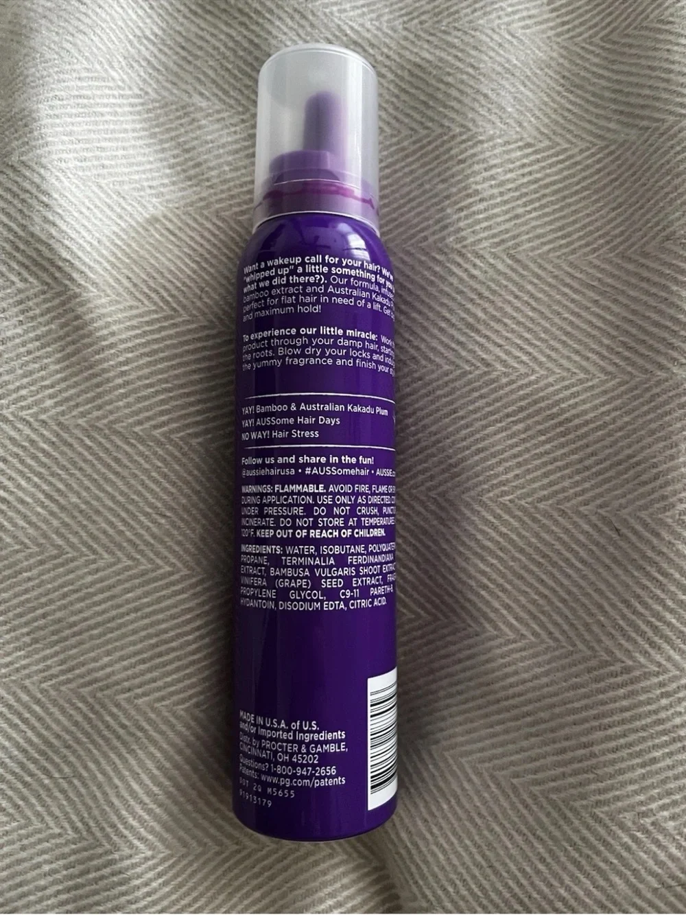 Aussie headstrong volume mousse 6 OZ New
